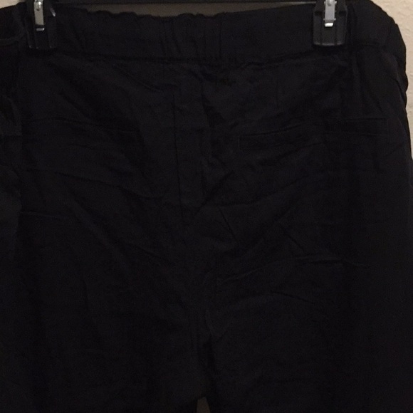 Old Navy Black Pull On Drawstring Tapered Ankle Dress Pants Size XL New W/O Tag - Picture 5 of 7